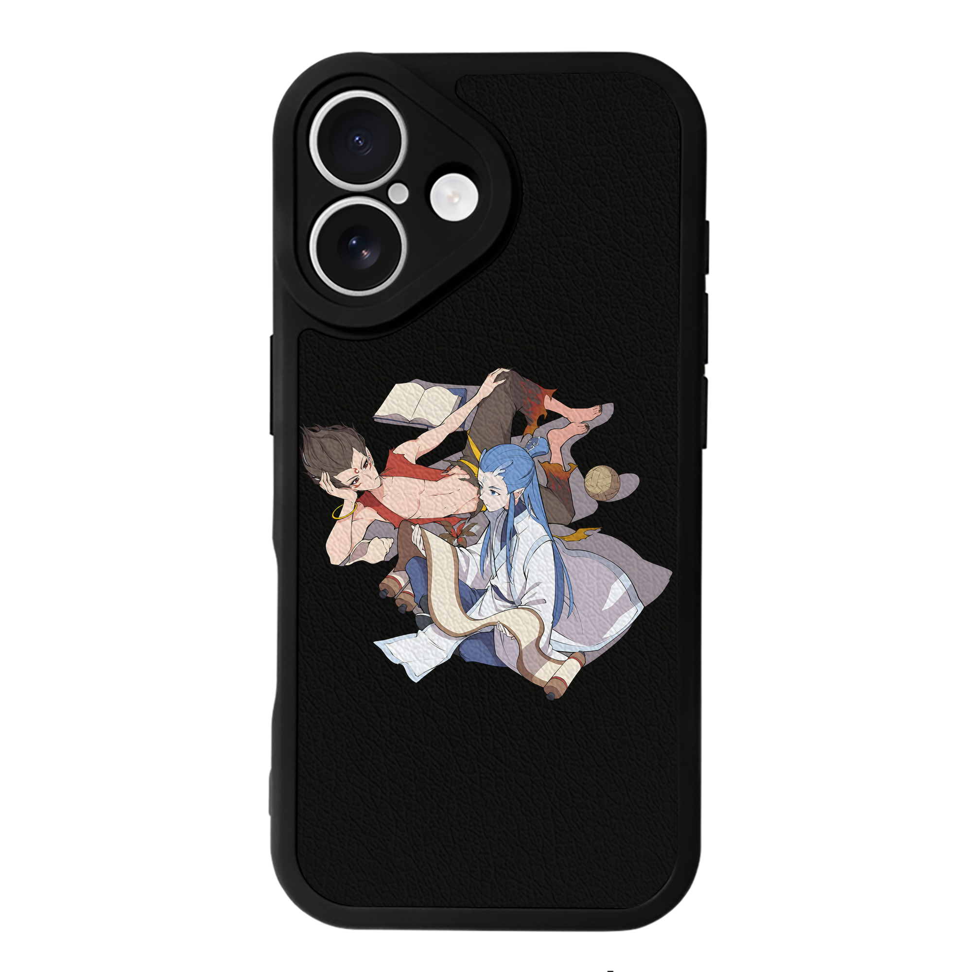 （画像用） Ne Zha 2 ナタ 魔童の大暴れ 【iPhone 16シリーズ対応】シリコンスマホケース（レザー調） 材質：シリコン
